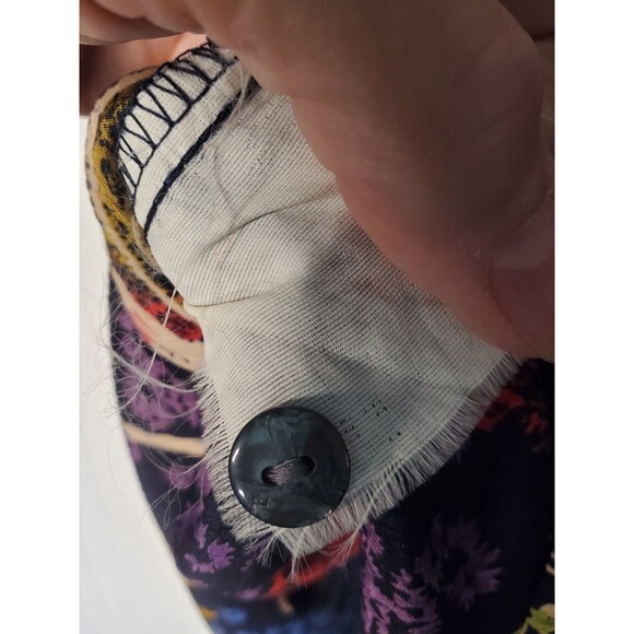 Alison Dailey Vinage Brown Floral Button Down Size 14 - Picture 4 of 4